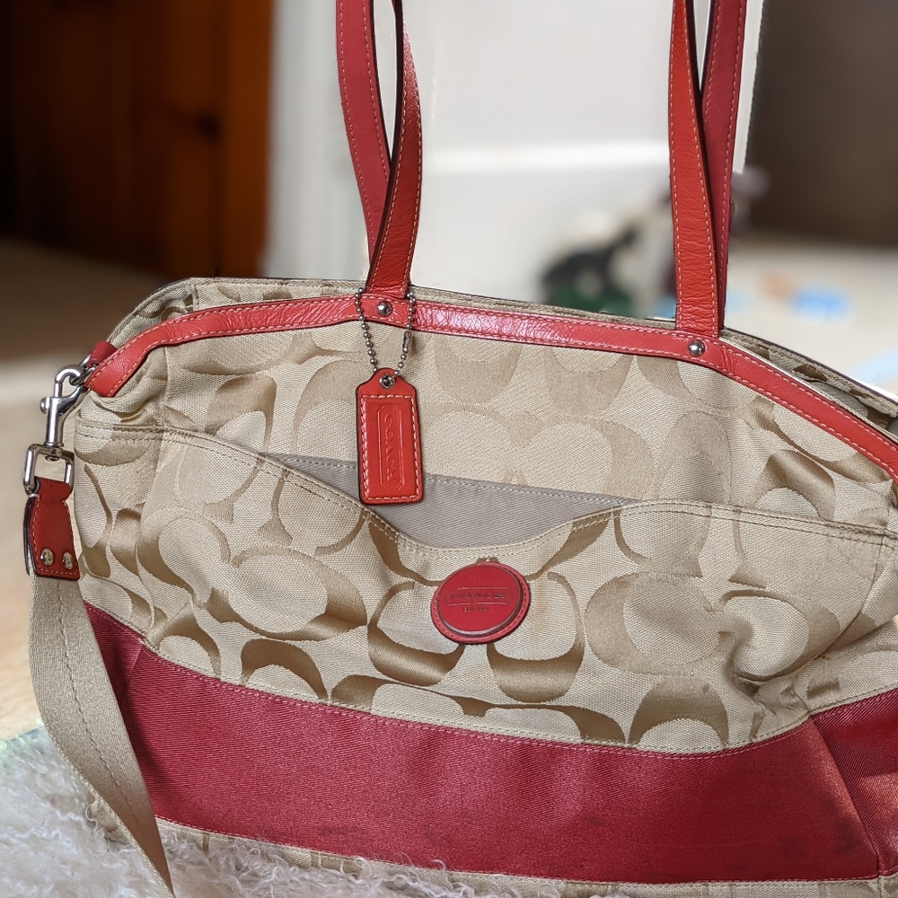 Coach tote / diaper bag